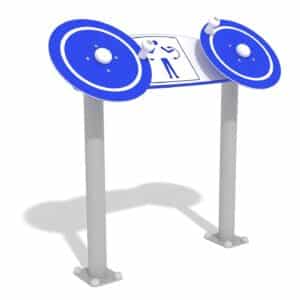 Agapito Outdoor-Fitnessgerät "Drehscheiben Double"