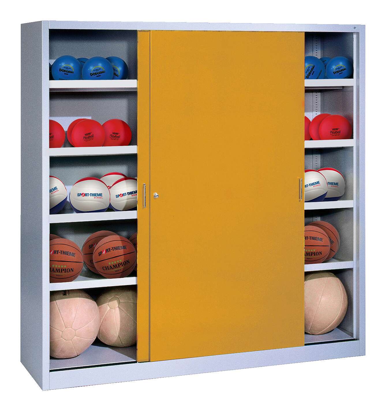 C+P Ballschrank mit Vollblech-Schiebetüren (Typ 4)