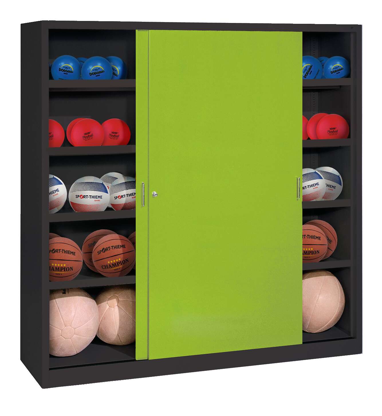 C+P Ballschrank mit Vollblech-Schiebetüren (Typ 4)