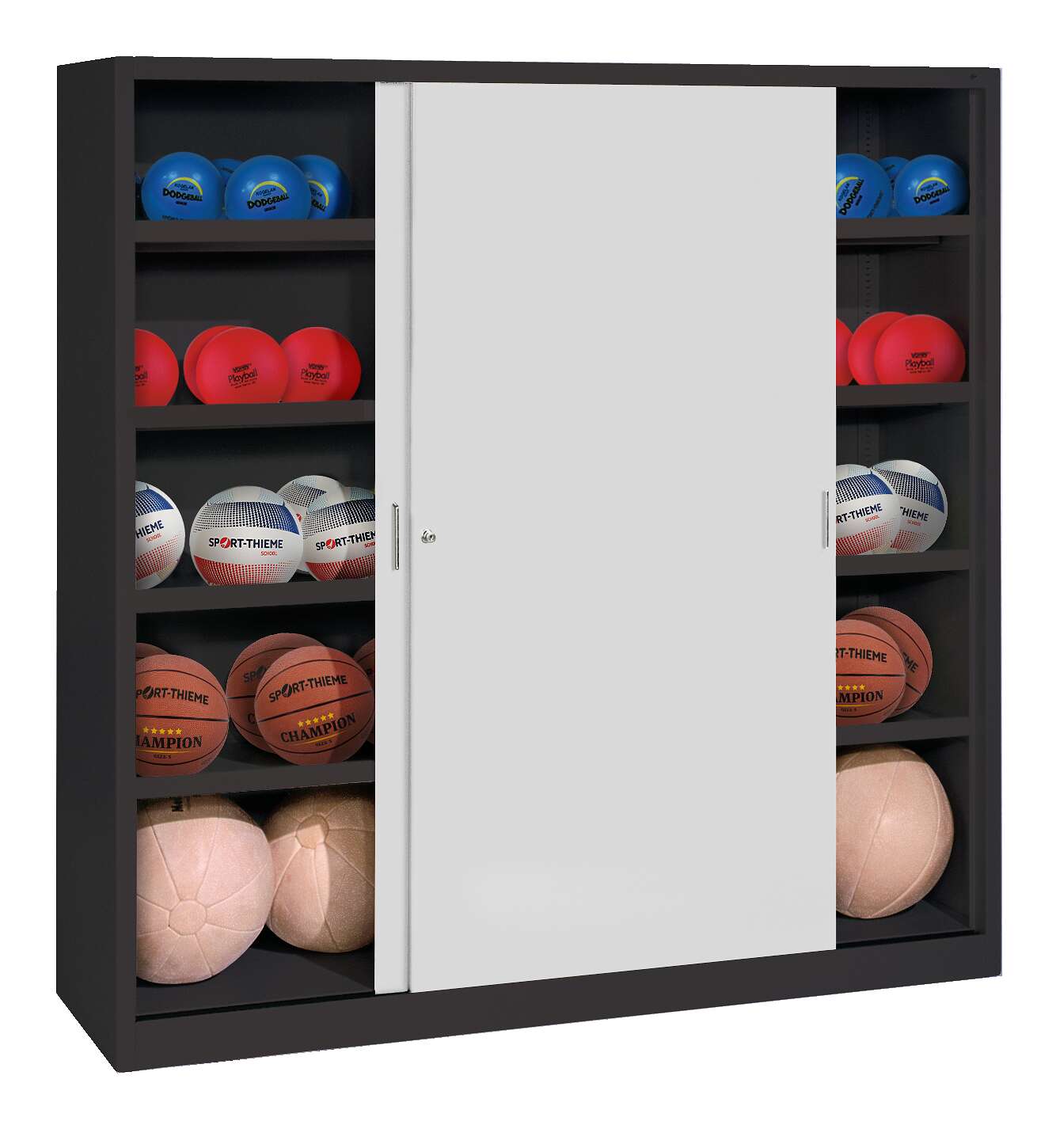 C+P Ballschrank mit Vollblech-Schiebetüren (Typ 4)