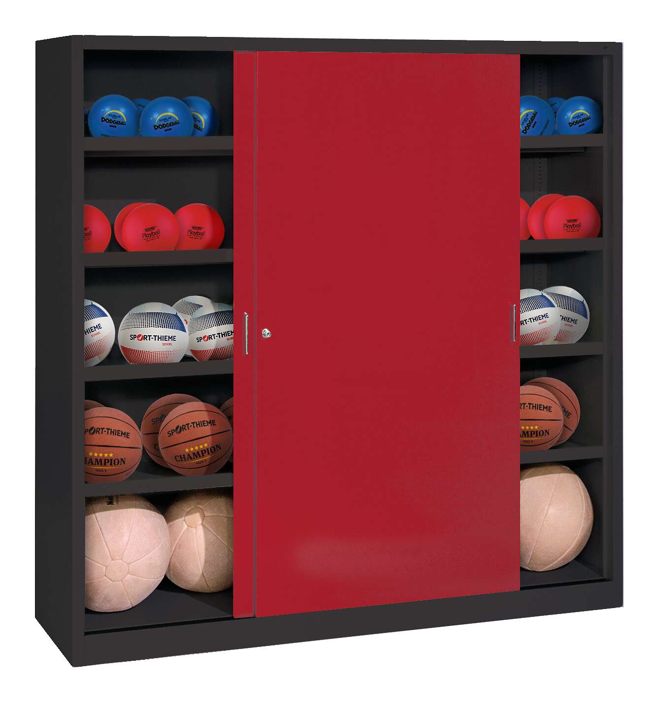 C+P Ballschrank mit Vollblech-Schiebetüren (Typ 4)