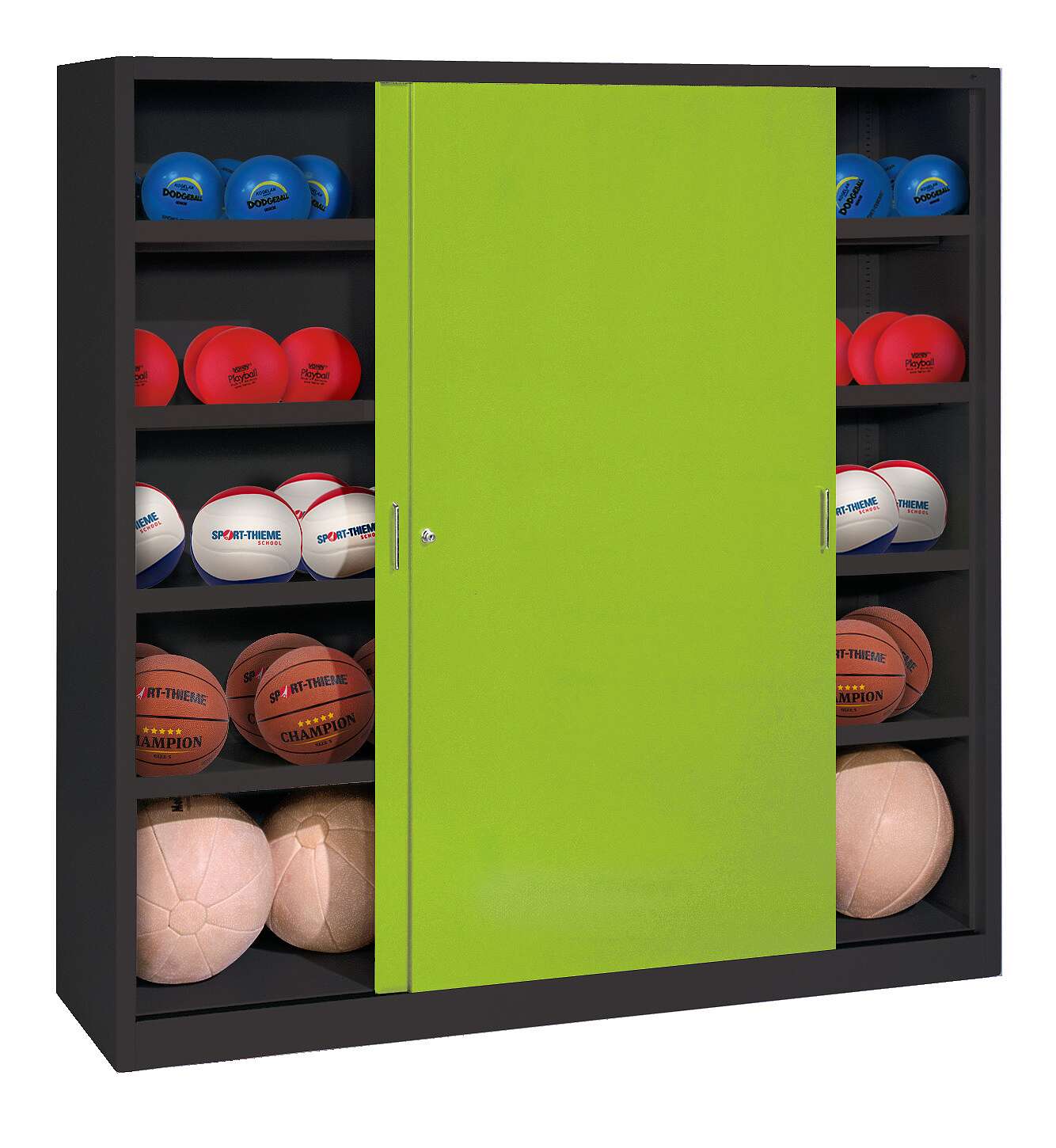 C+P Ballschrank mit Vollblech-Schiebetüren (Typ 4)