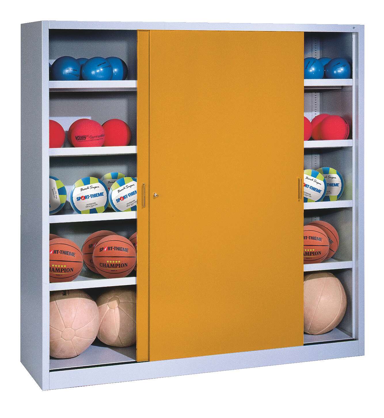 C+P Ballschrank mit Vollblech-Schiebetüren (Typ 4)