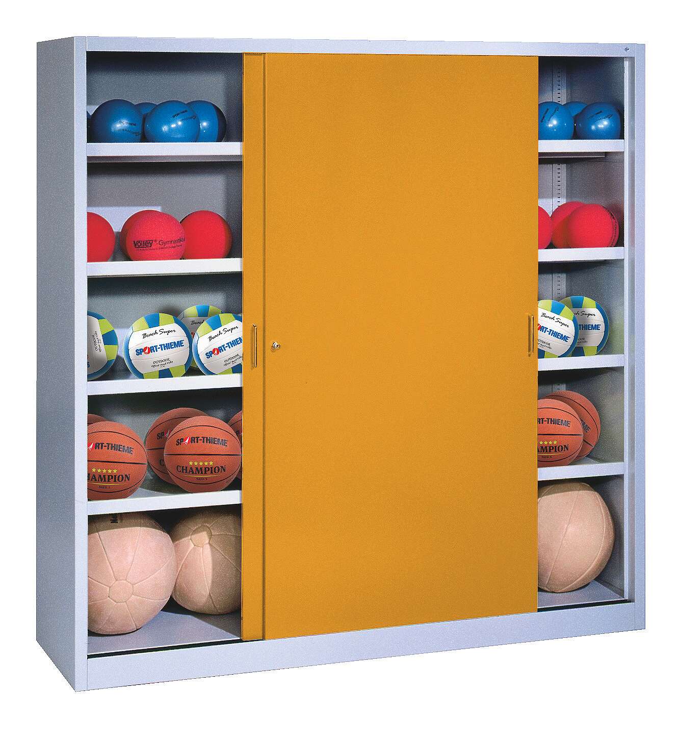 C+P Ballschrank mit Vollblech-Schiebetüren (Typ 4)