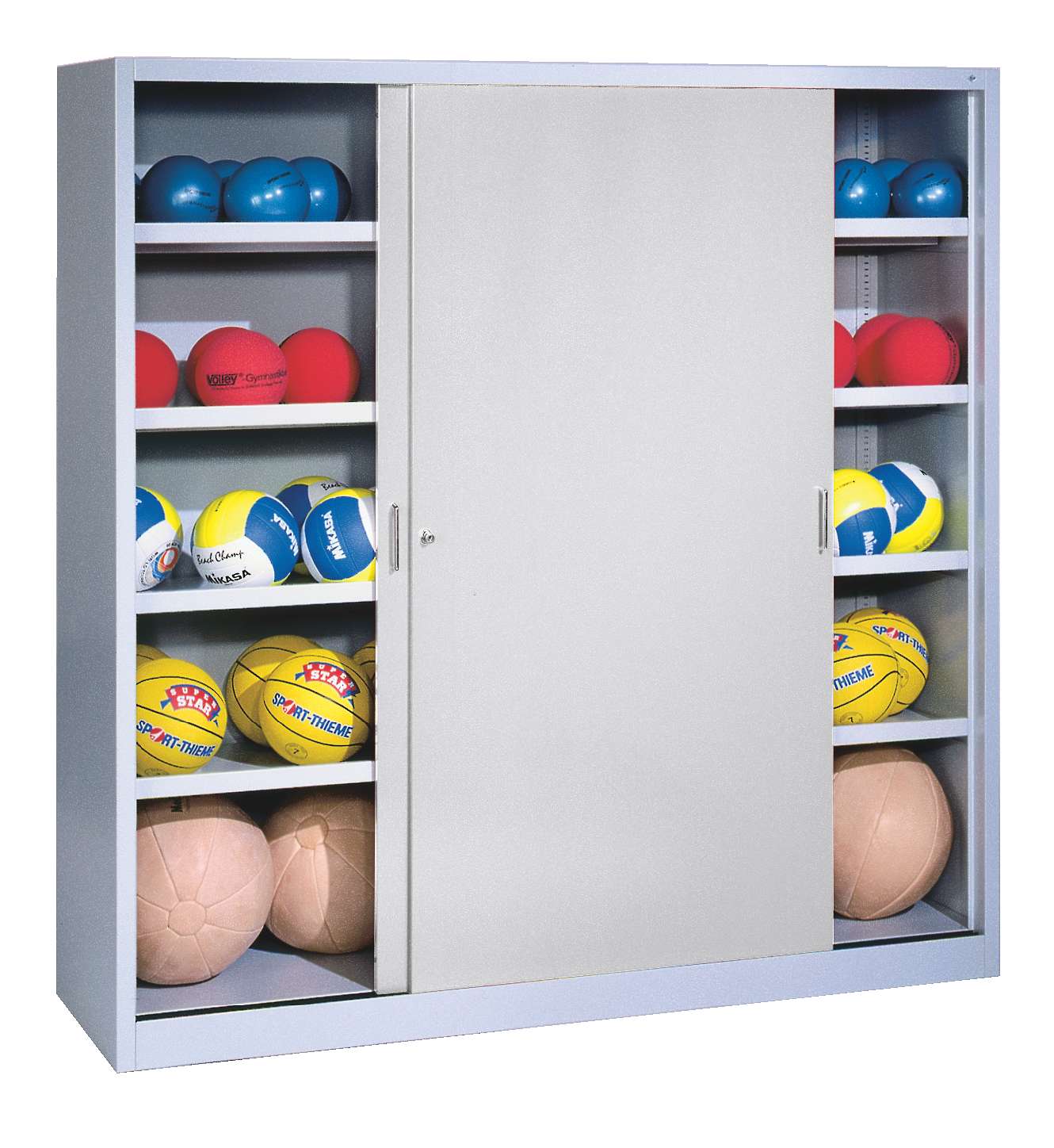 C+P Ballschrank mit Vollblech-Schiebetüren (Typ 4)