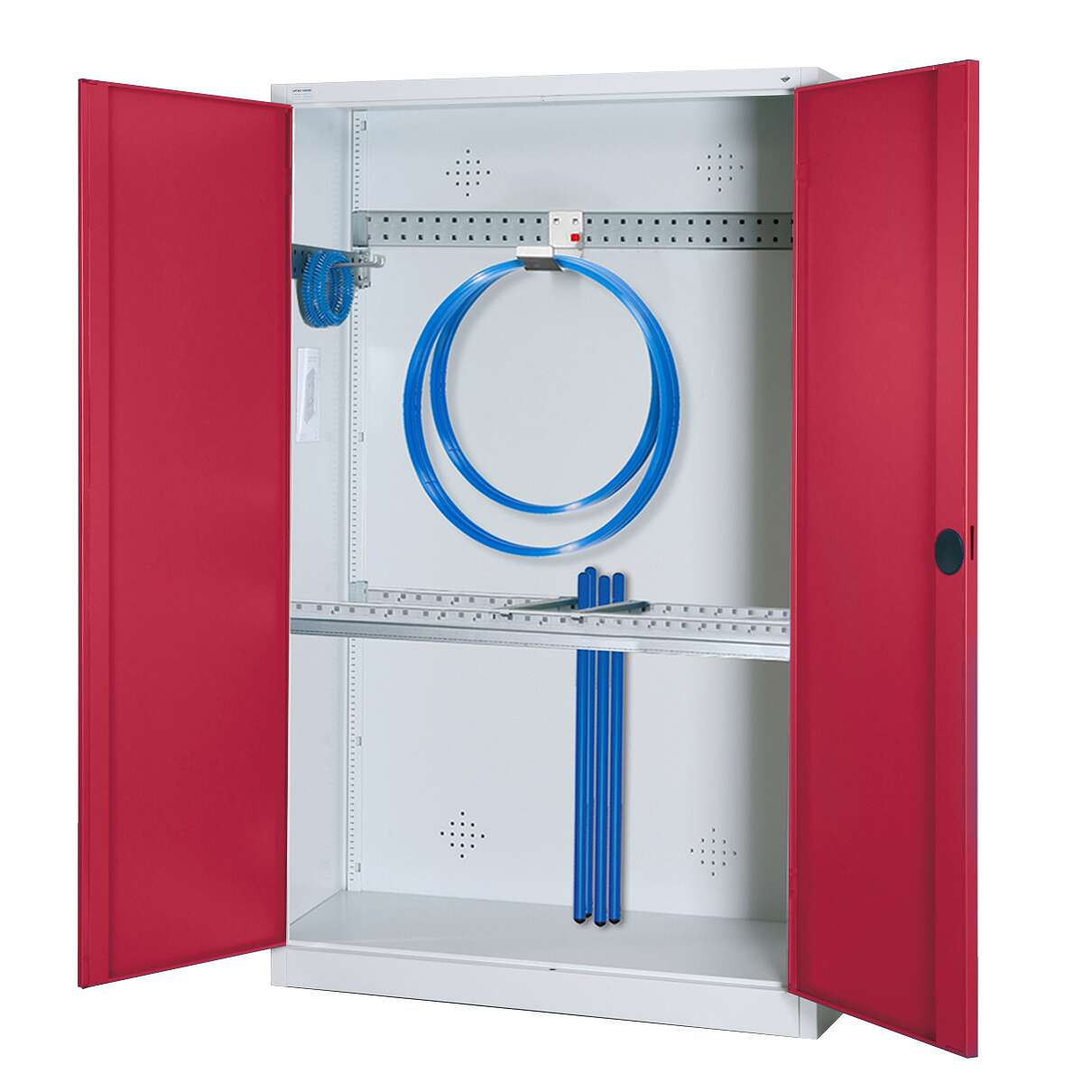 C+P Modul-Sportgeräteschrank "Grundausstattung" mit Vollblech-Flügeltüren