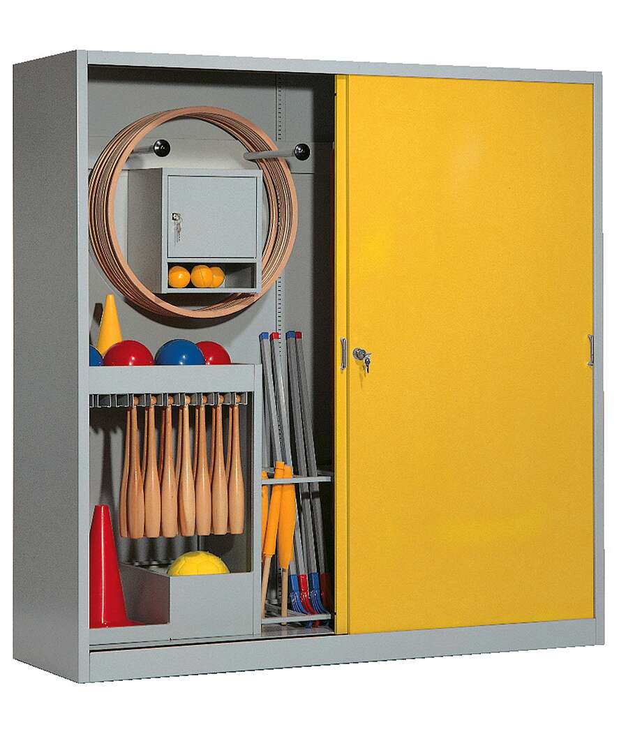 C+P Sportgeräteschrank mit Vollblech-Schiebetüren (Typ 5)
