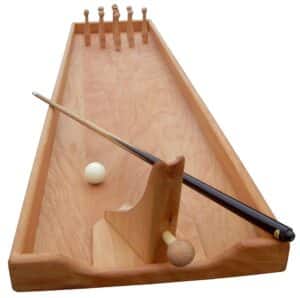 Holz Bi-Ba-Butze Tischspiel "Kegelbahn"