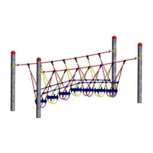 Huck Seilspielgeräte Abenteuerbrücke "Wackelteller"