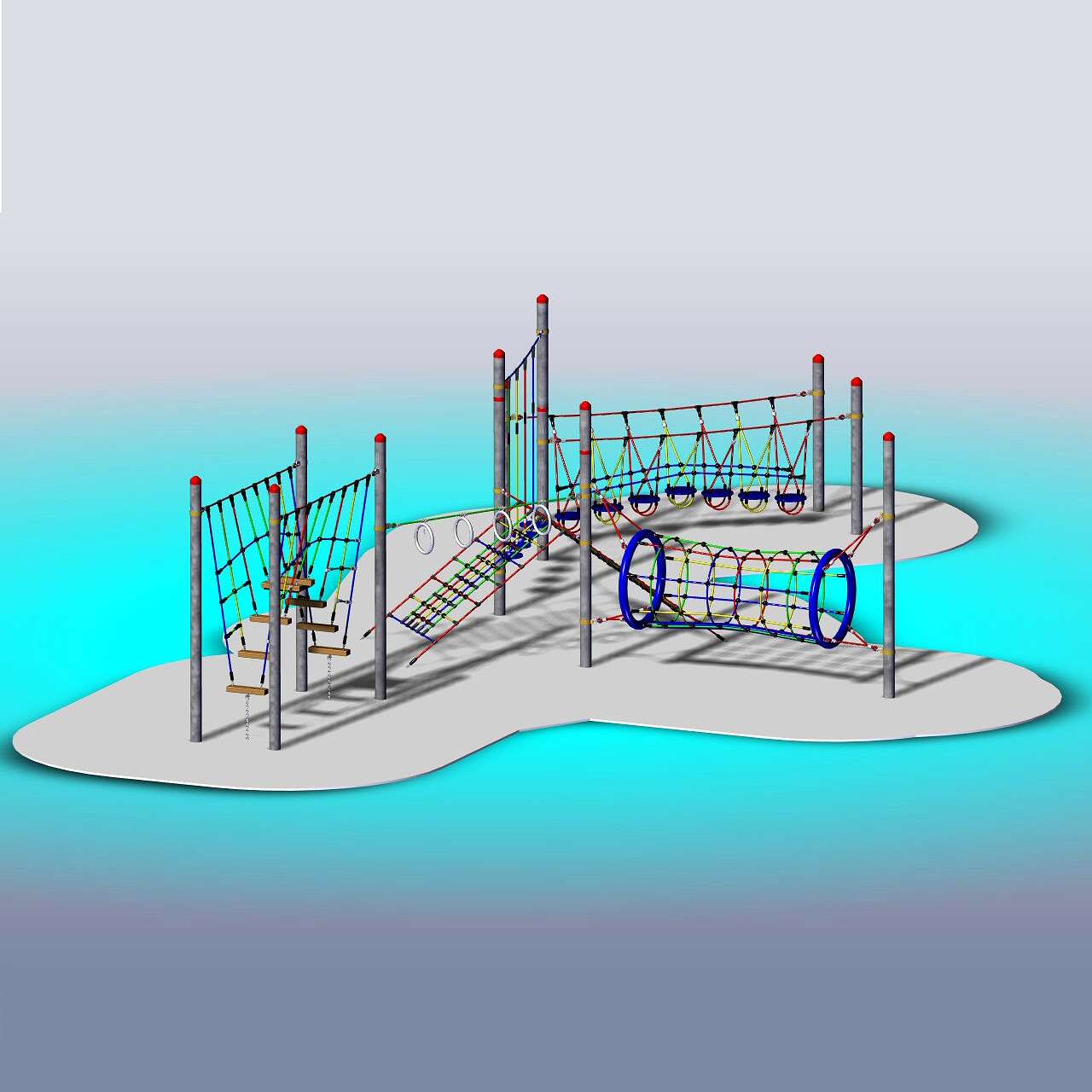 Huck Seilspielgeräte Vario-Kletterpark-Set "Adventure"