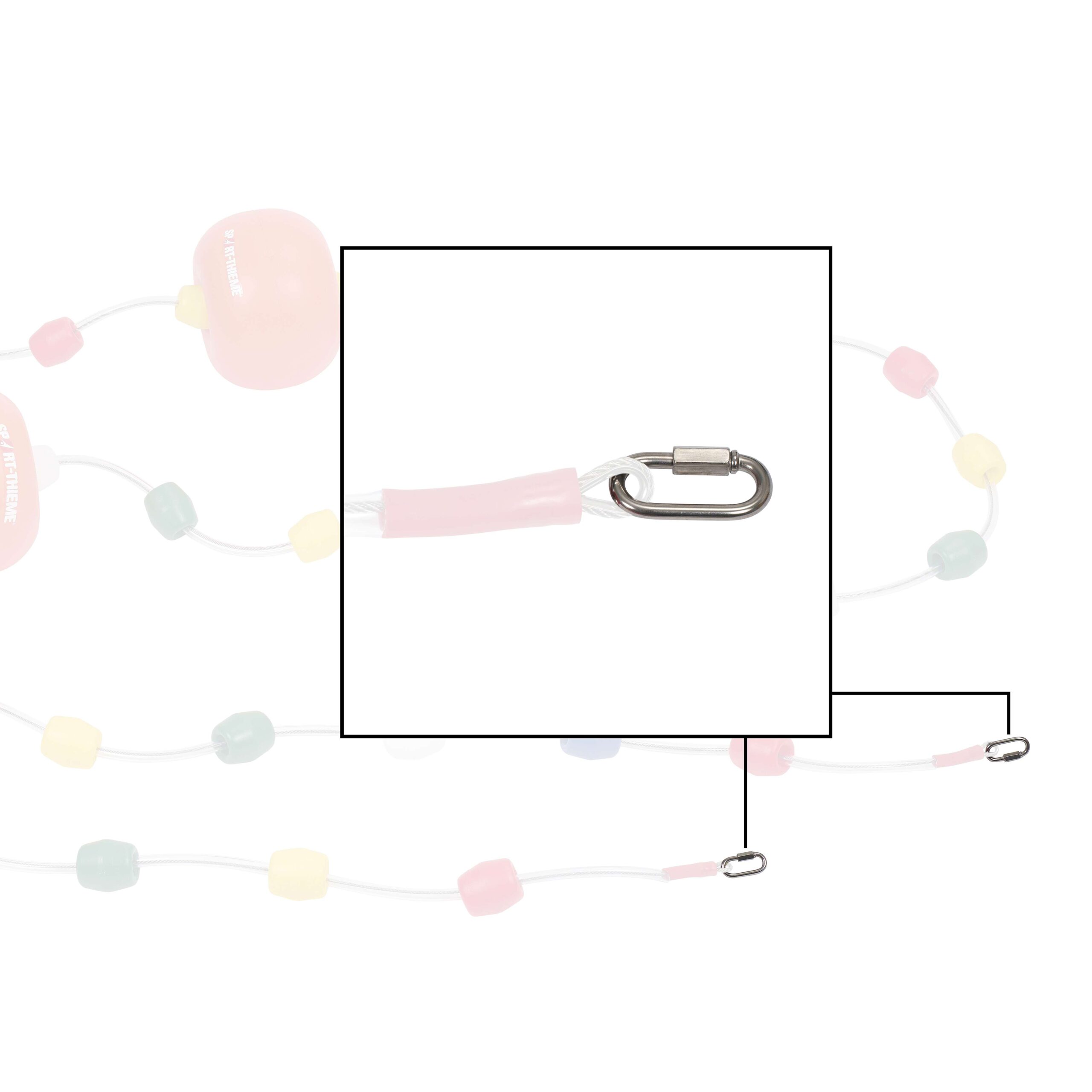 Karabinerhaken für Absperrleine