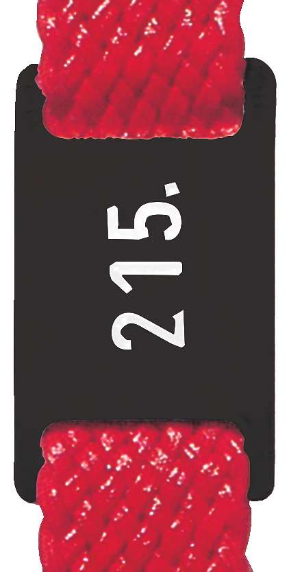 Nummern-Plättchen für Schlüsselbänder