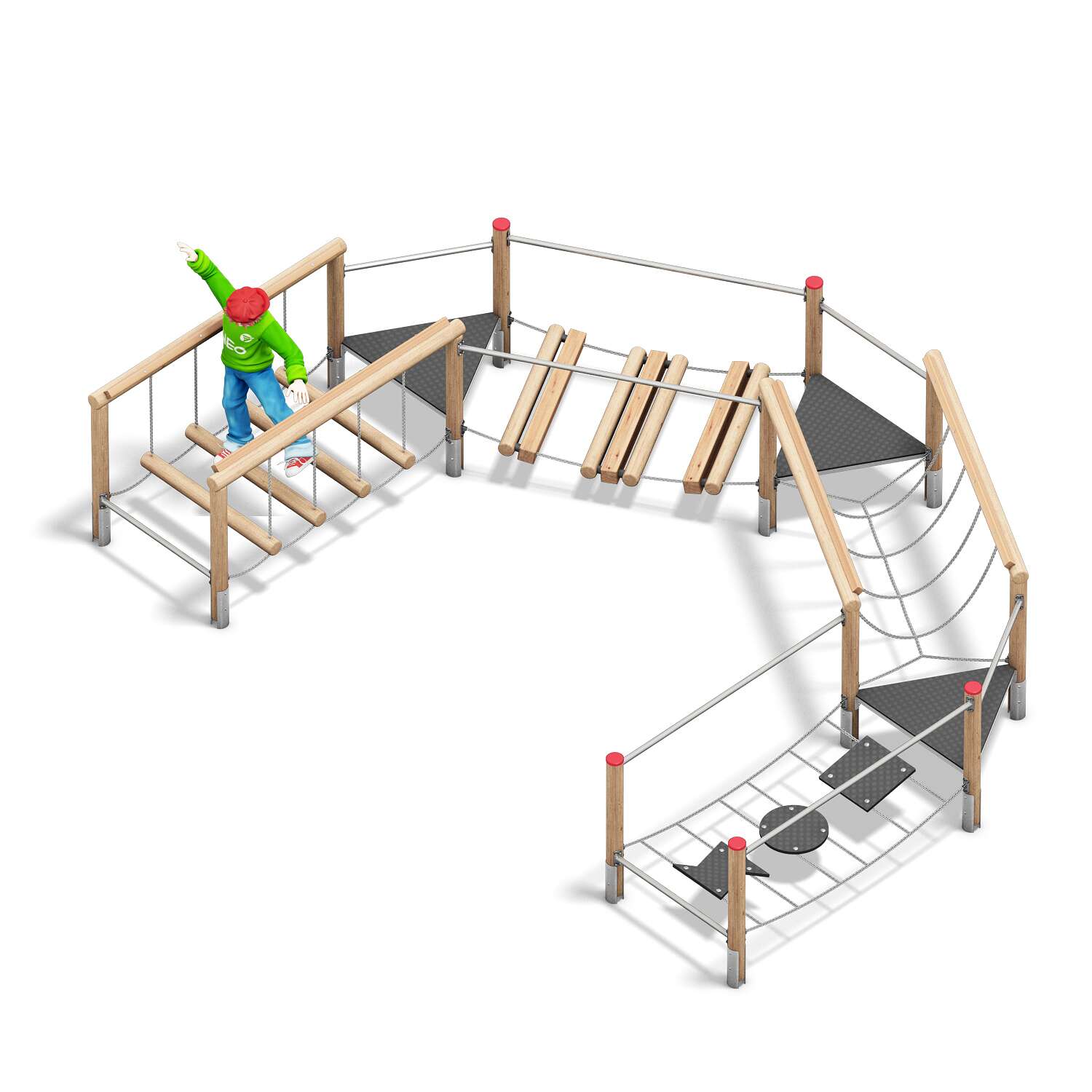 Playparc Frisia Balancieranlage "Kombination D"