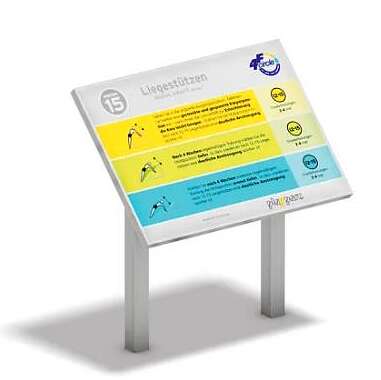 Playparc Info- und Hinweistafel "Basic inkl. Push-Up"