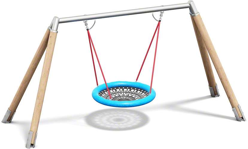 Playparc Vogelnestschaukel "Holz/Metall"