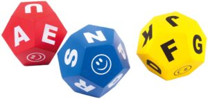 Spordas Schaumstoffwürfel-Set "Buchstaben"