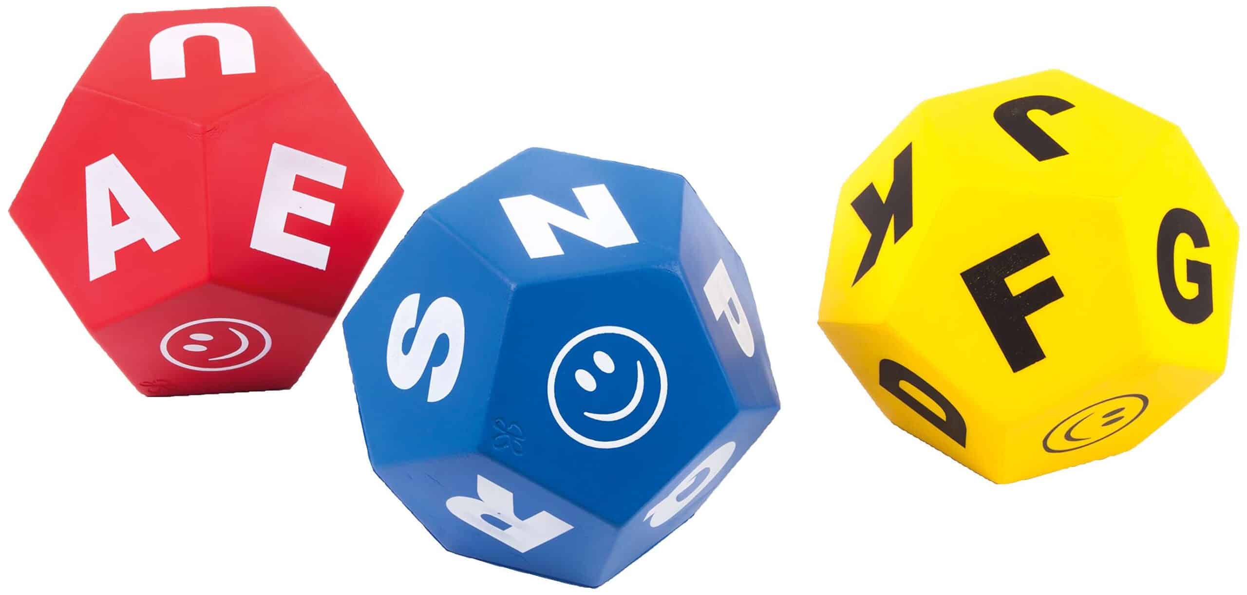Spordas Schaumstoffwürfel-Set "Buchstaben"