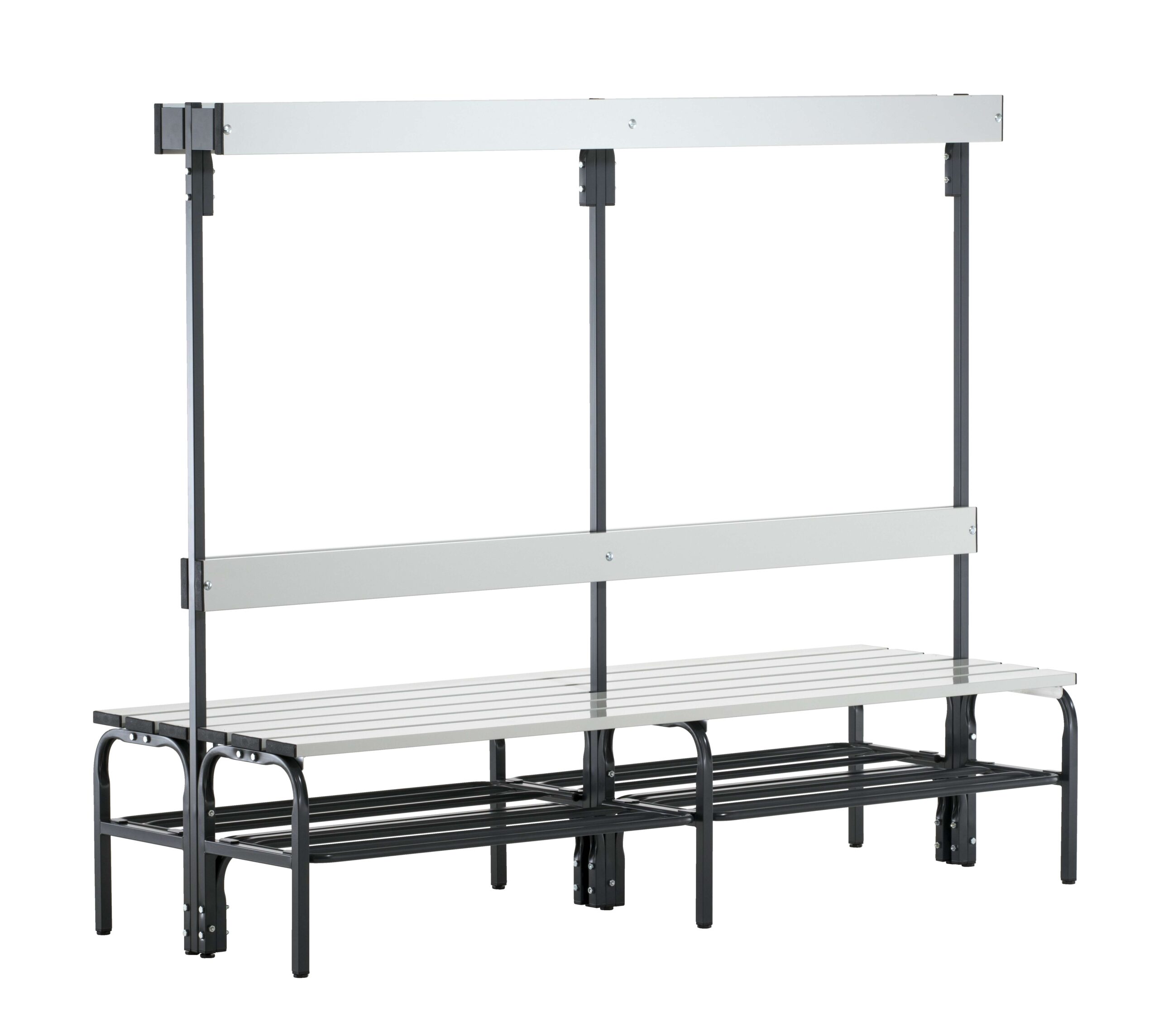 Sypro Umkleidebank für Feuchträume mit Rückenlehne