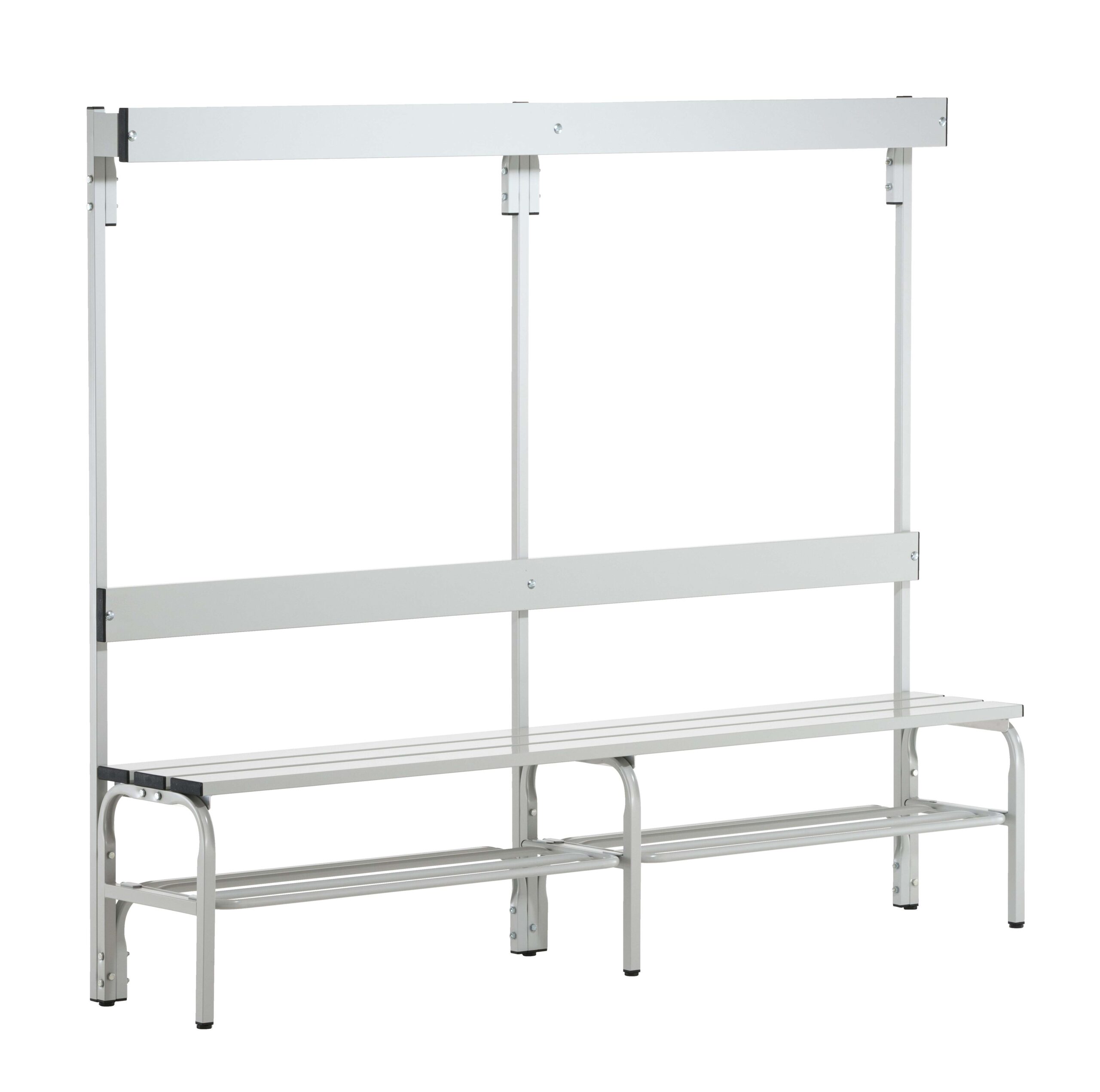 Sypro Umkleidebank für Nassräume mit Rückenlehne