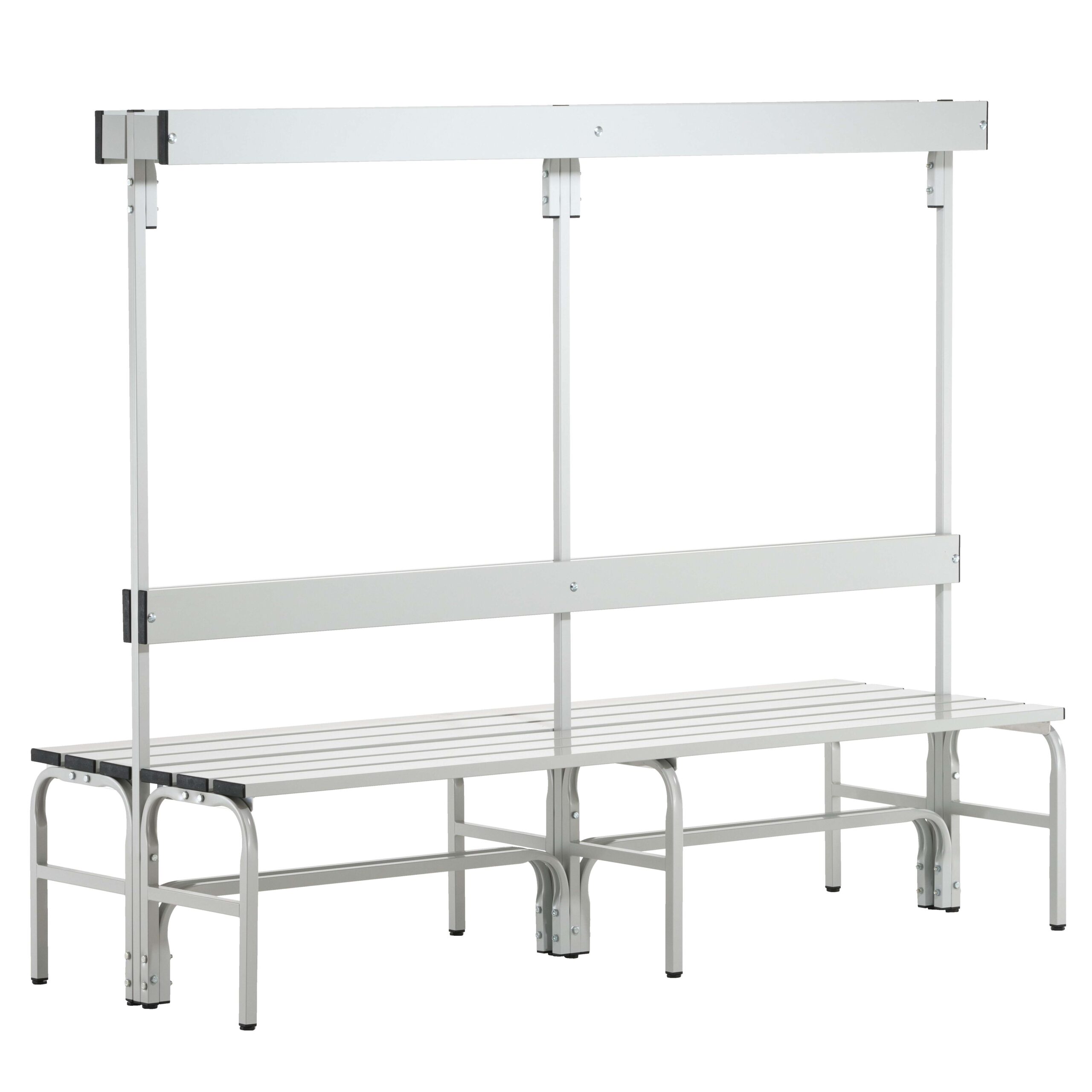 Sypro Umkleidebank für Nassräume mit Rückenlehne