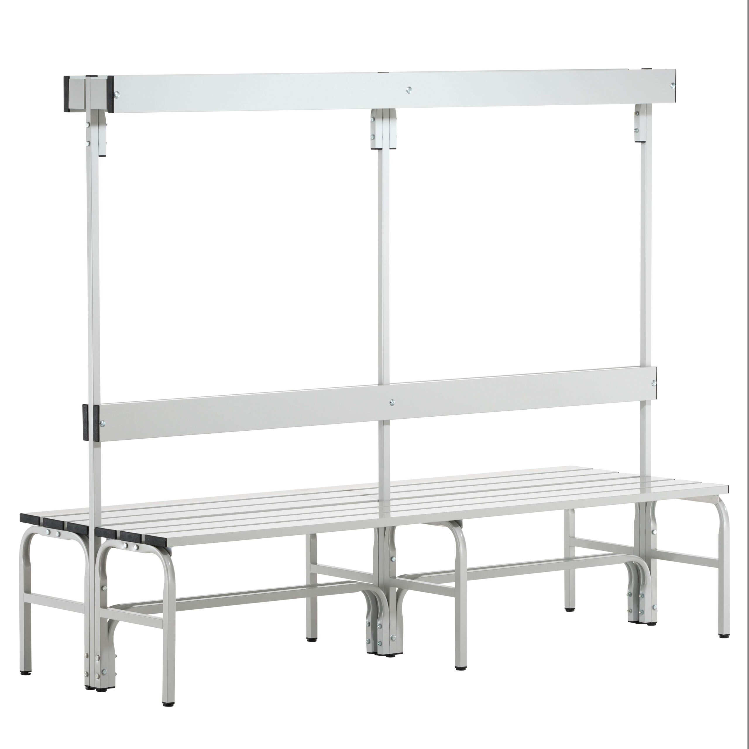 Sypro Umkleidebank für Nassräume mit Rückenlehne