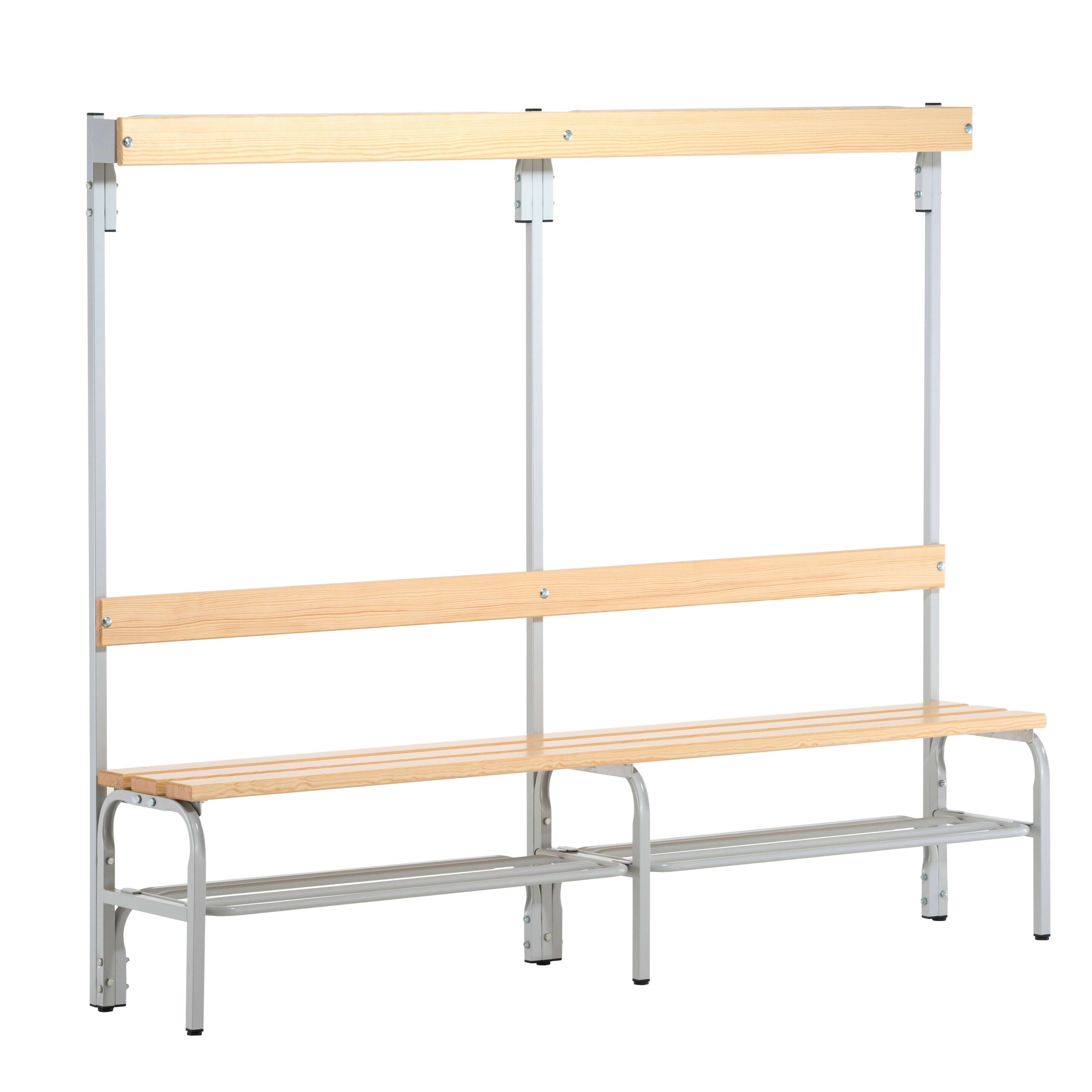 Sypro Umkleidebank für Trockenräume mit Rückenlehne