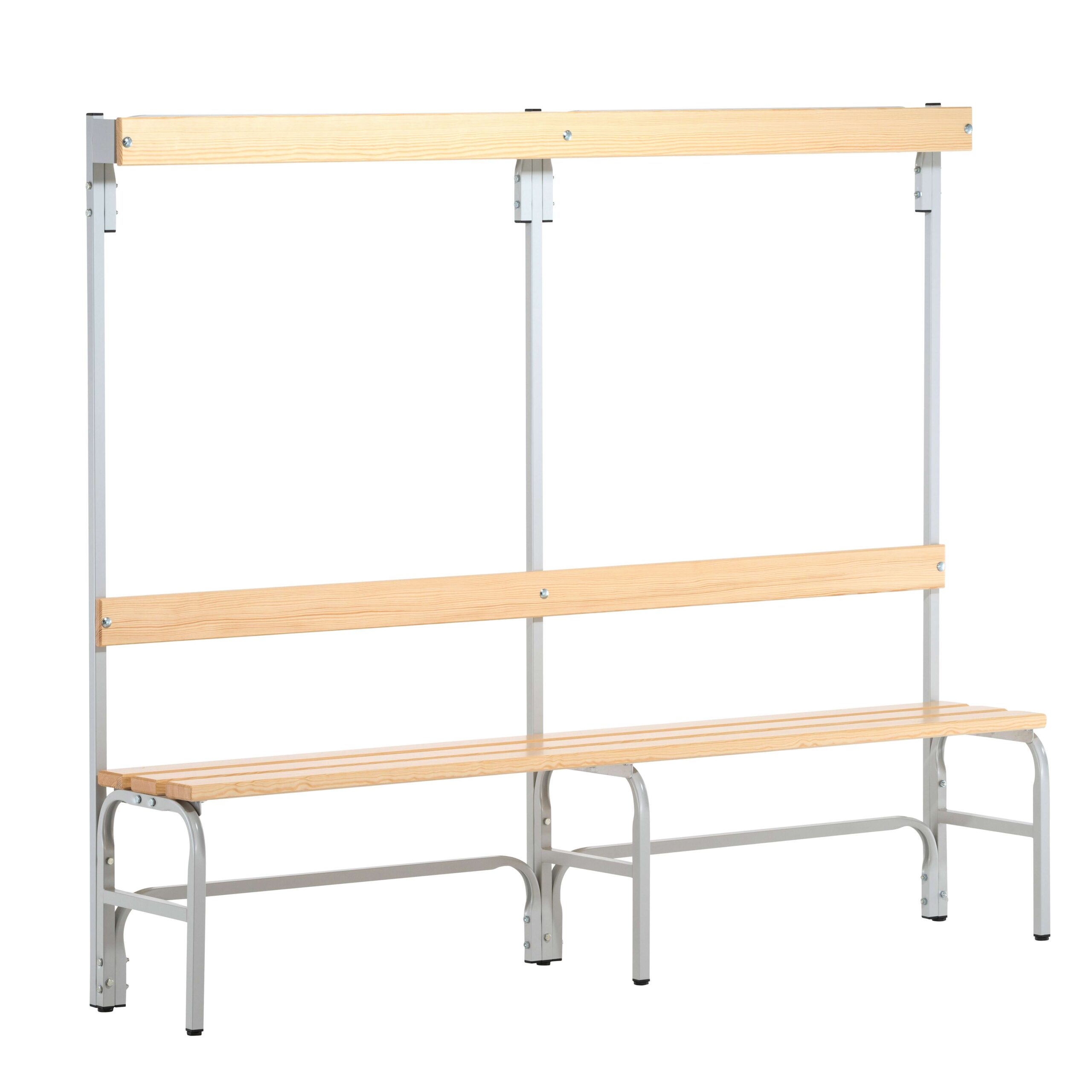 Sypro Umkleidebank für Trockenräume mit Rückenlehne