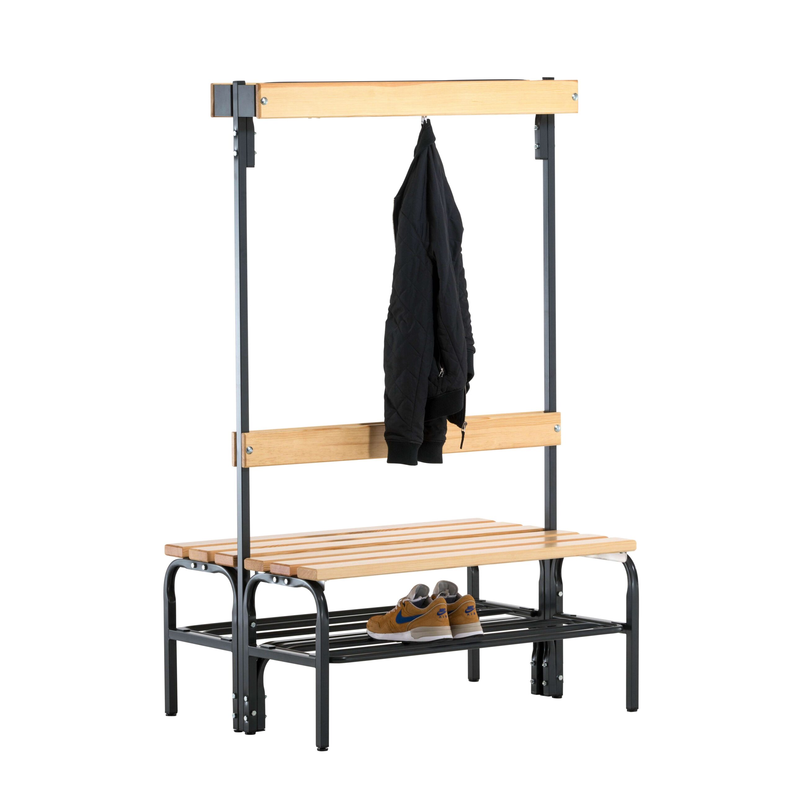 Sypro Umkleidebank für Trockenräume mit Rückenlehne