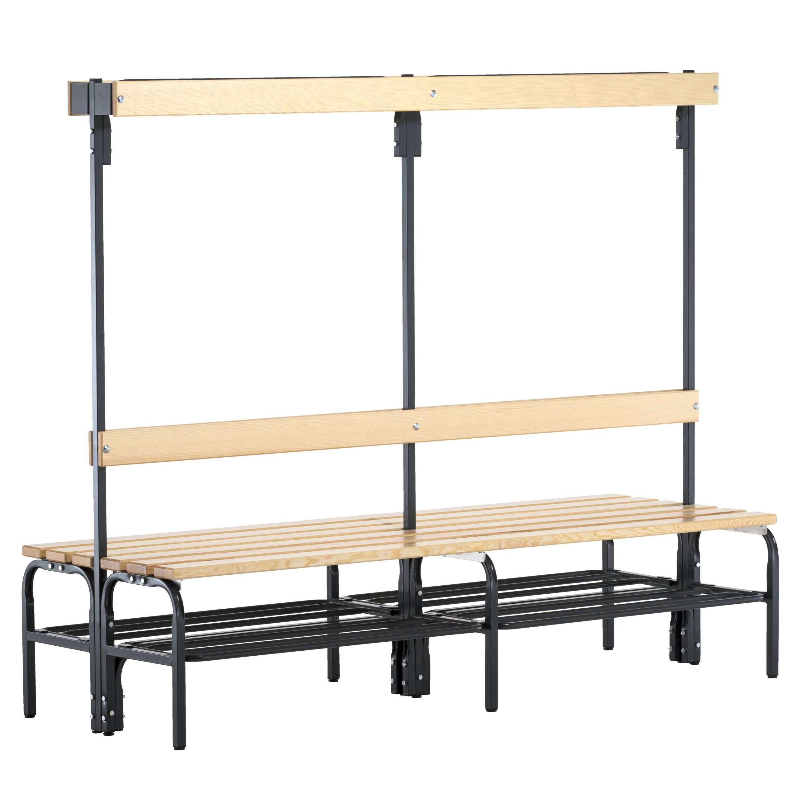 Sypro Umkleidebank für Trockenräume mit Rückenlehne