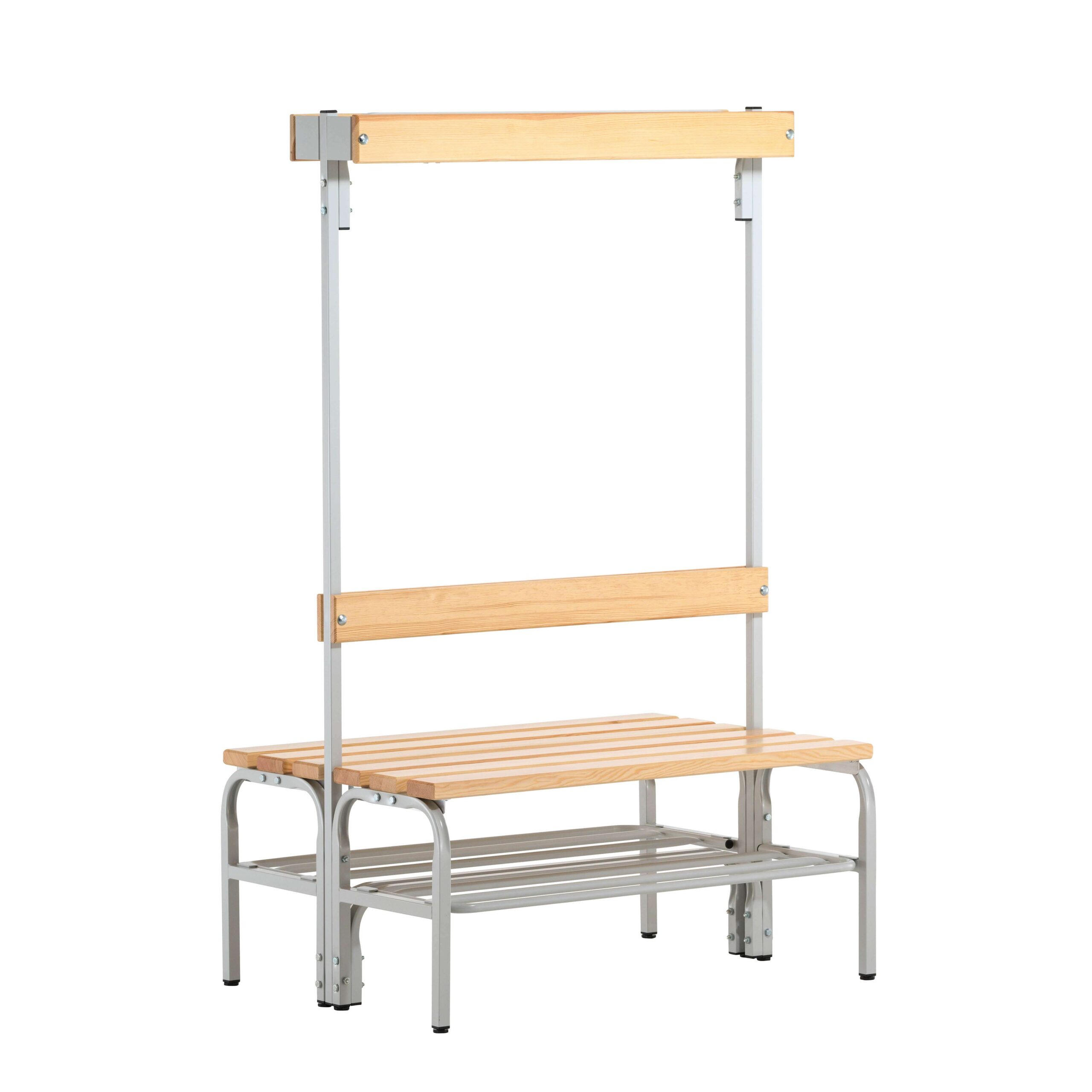 Sypro Umkleidebank für Trockenräume mit Rückenlehne