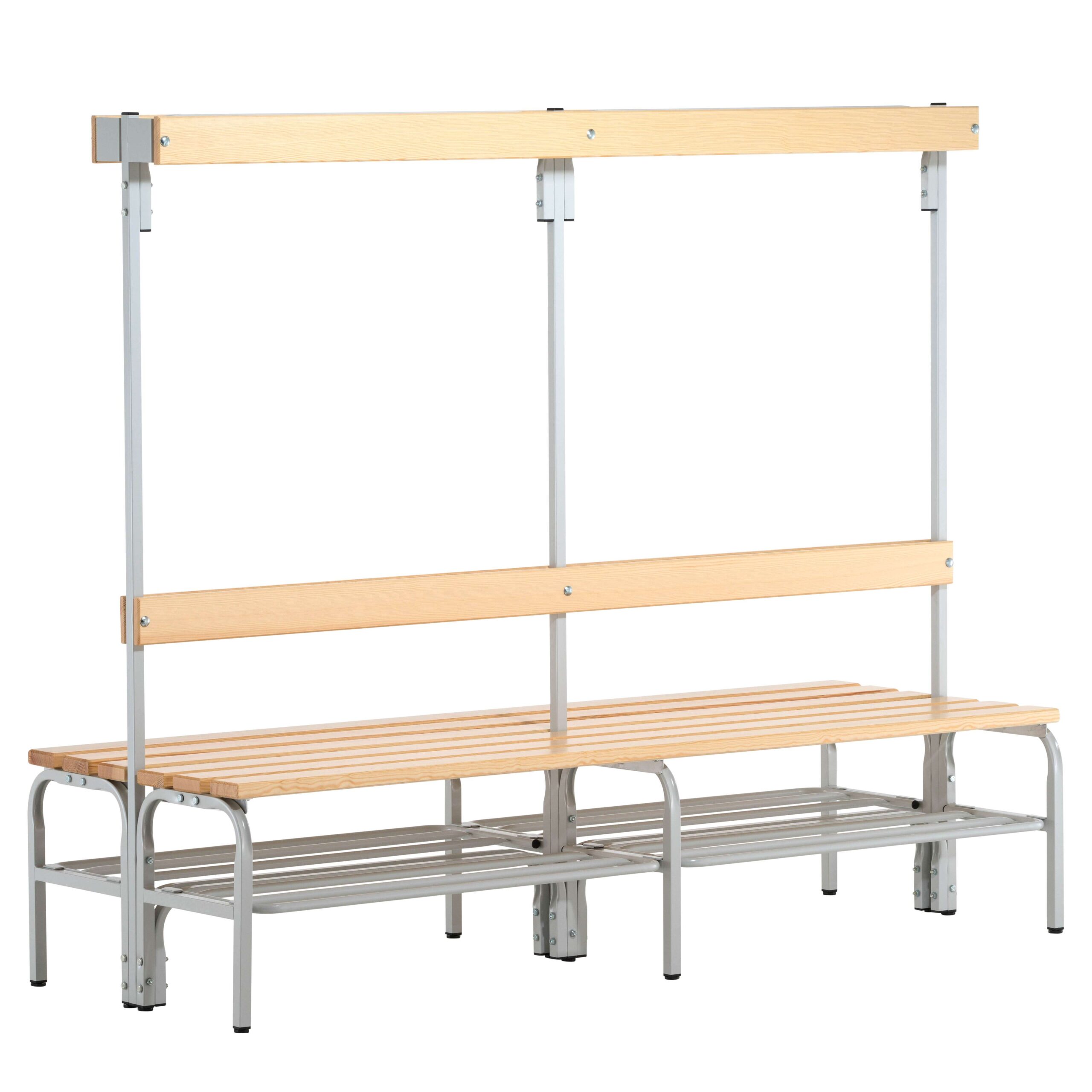 Sypro Umkleidebank für Trockenräume mit Rückenlehne