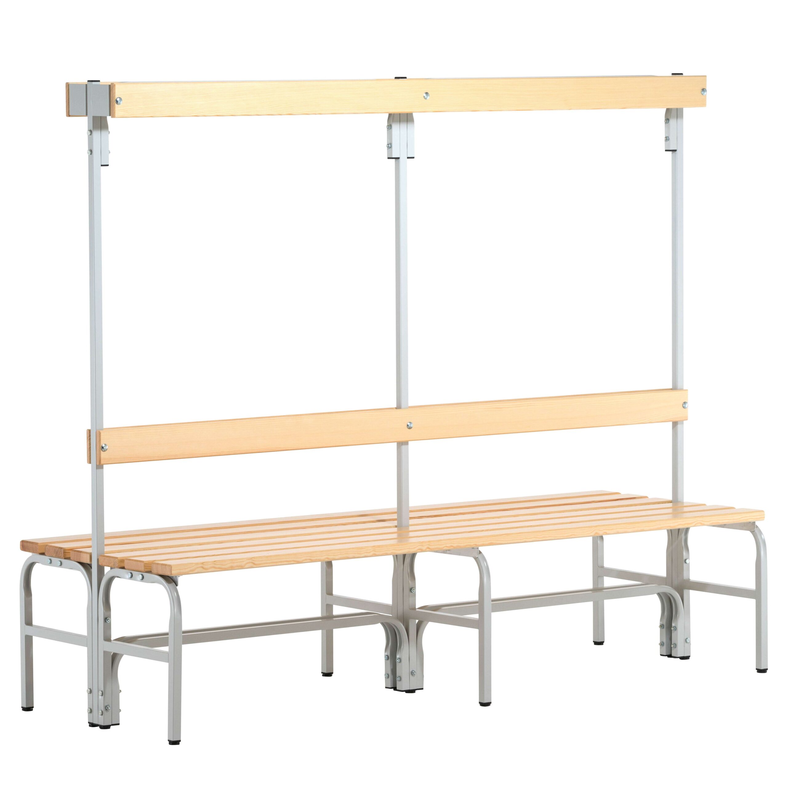 Sypro Umkleidebank für Trockenräume mit Rückenlehne