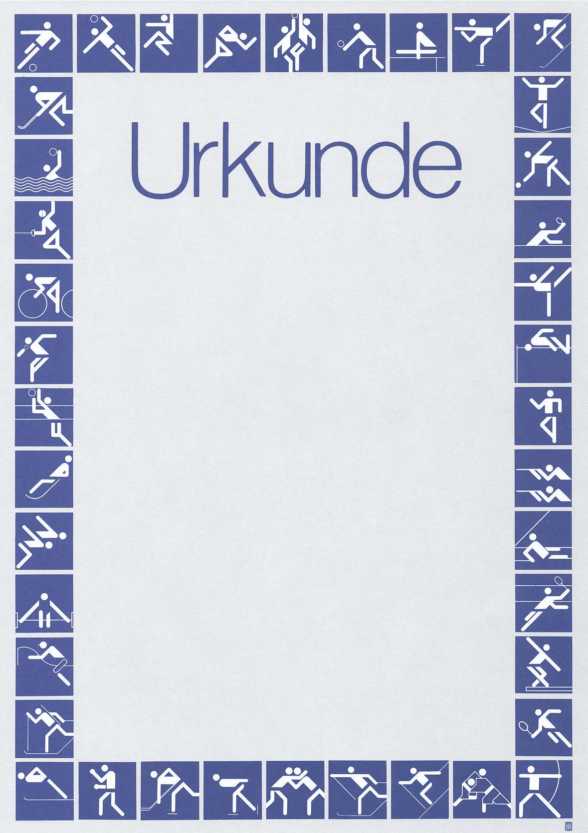 Urkunde "Sport"