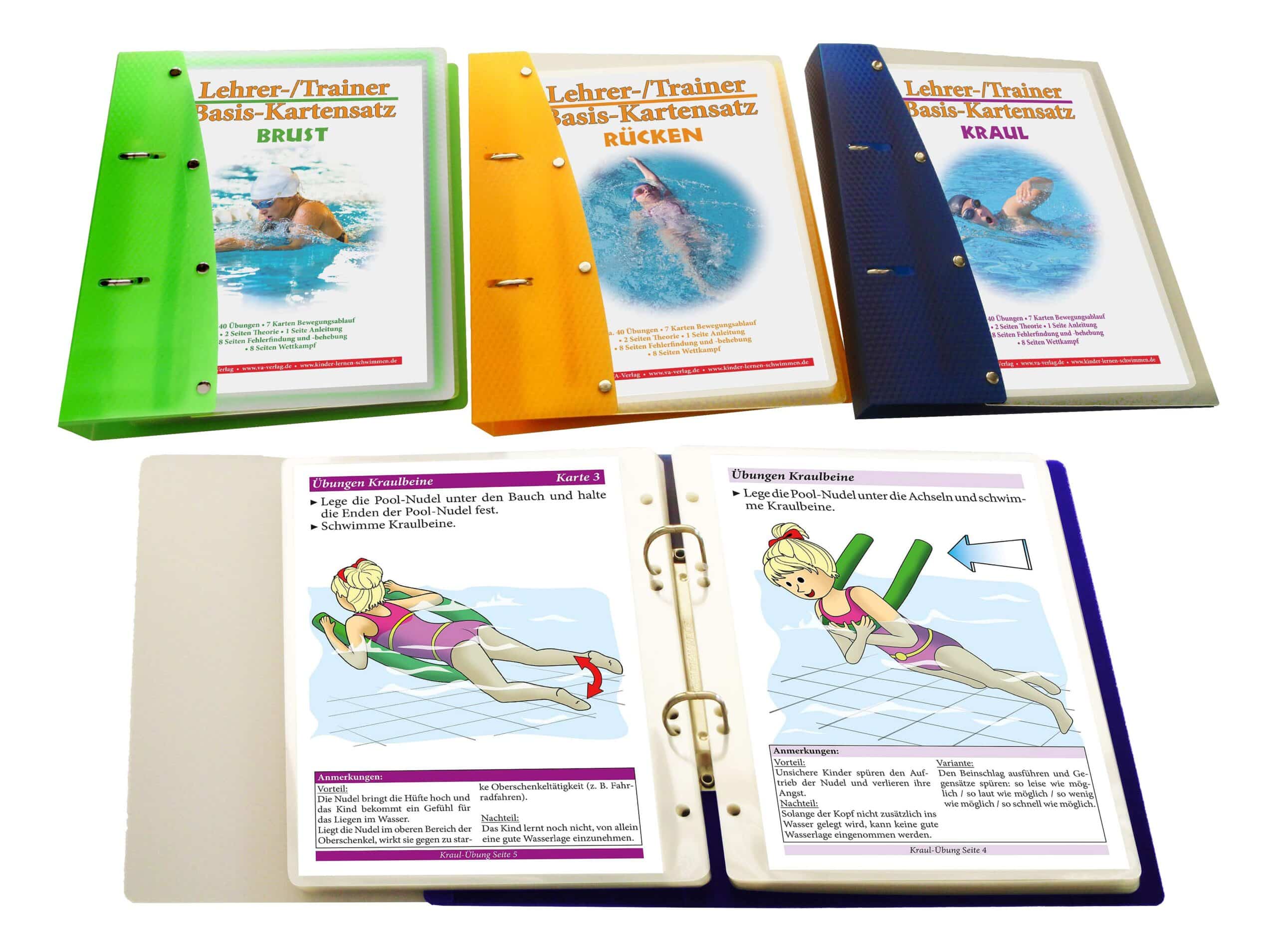 Va-verlag Übungskarten "Brust-Kraul-Rücken"